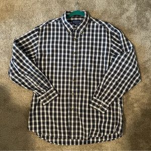 Pendleton Oxford Cloth Shirt Button Down Men Size Large Plaid Tartan Print